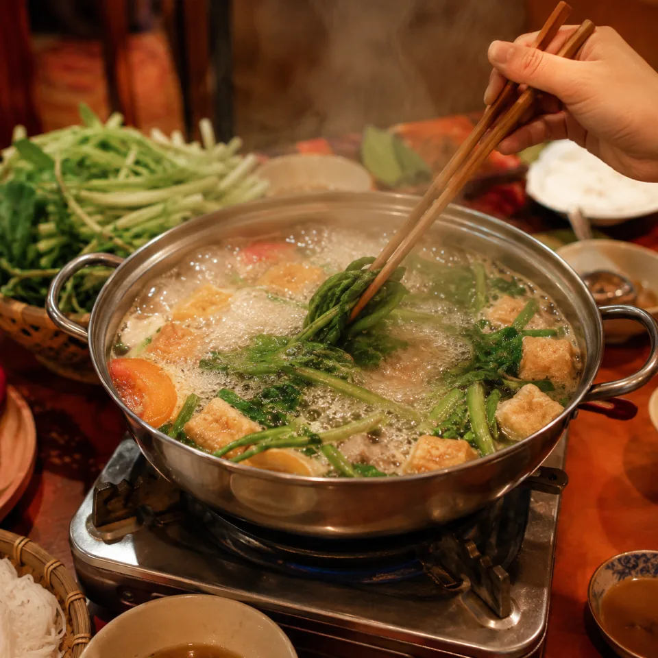 Cơm gà nóng hổi